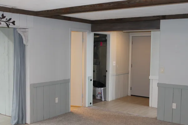 a view of an empty room