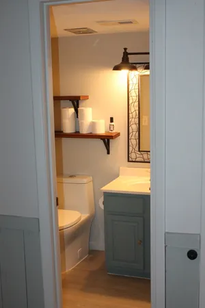 a room with storage and utility