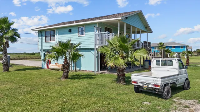 a house view with a garden space