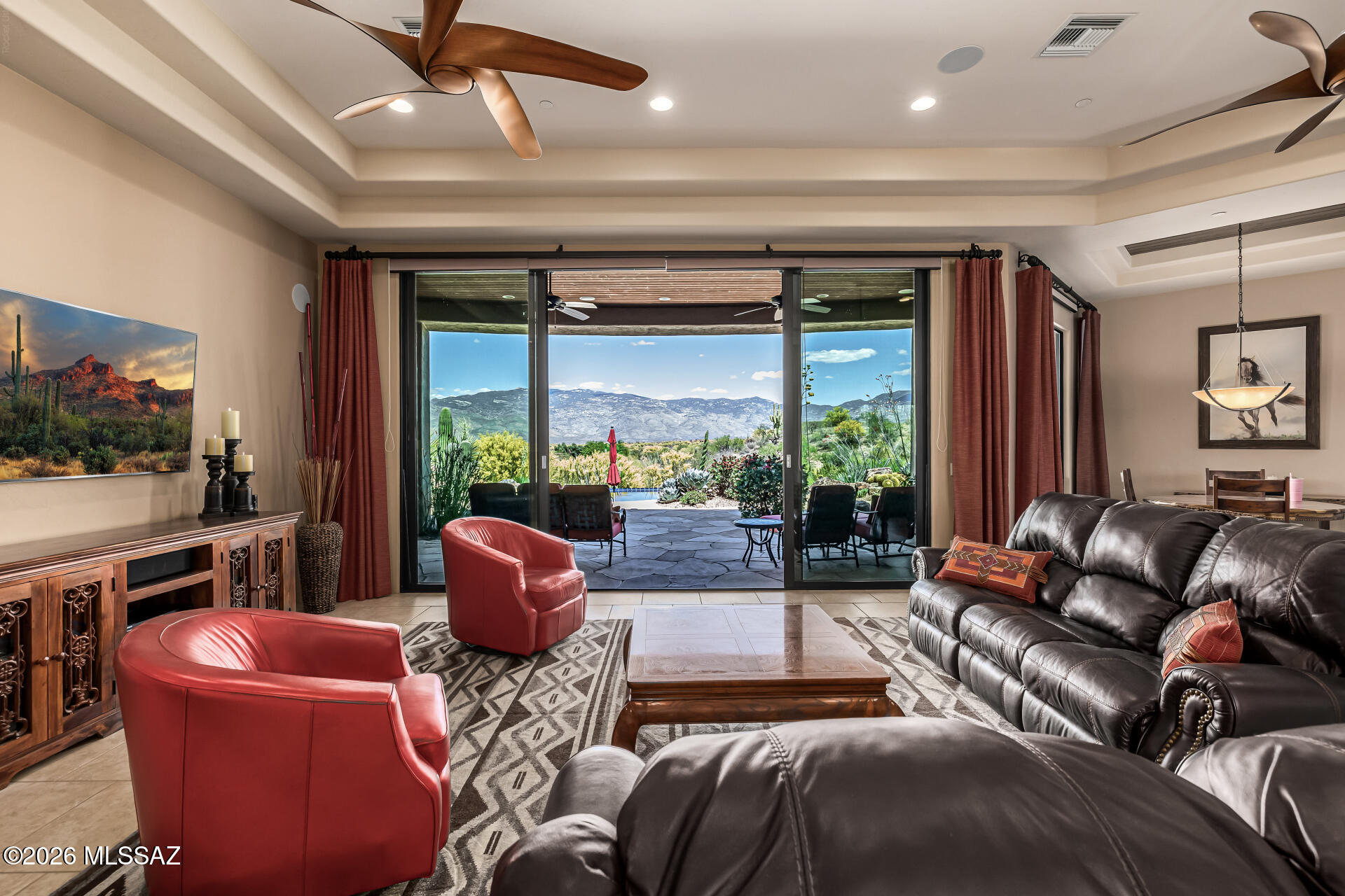 8301 South Triangle R Ranch Place Vail, AZ 85641 - Photo 3 of 50 The WOW view as you walk in the front door