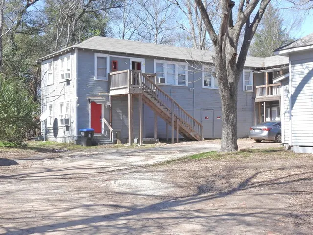a view of a house with a snow