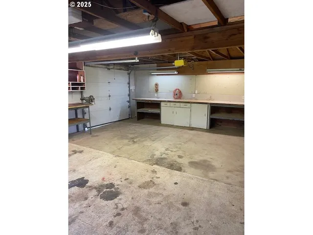 a view of a car garage