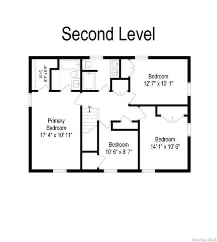 a picture of a bench in a white microwave