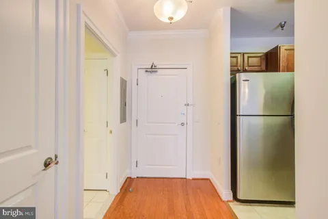 a view of bathroom with a hardwood floor