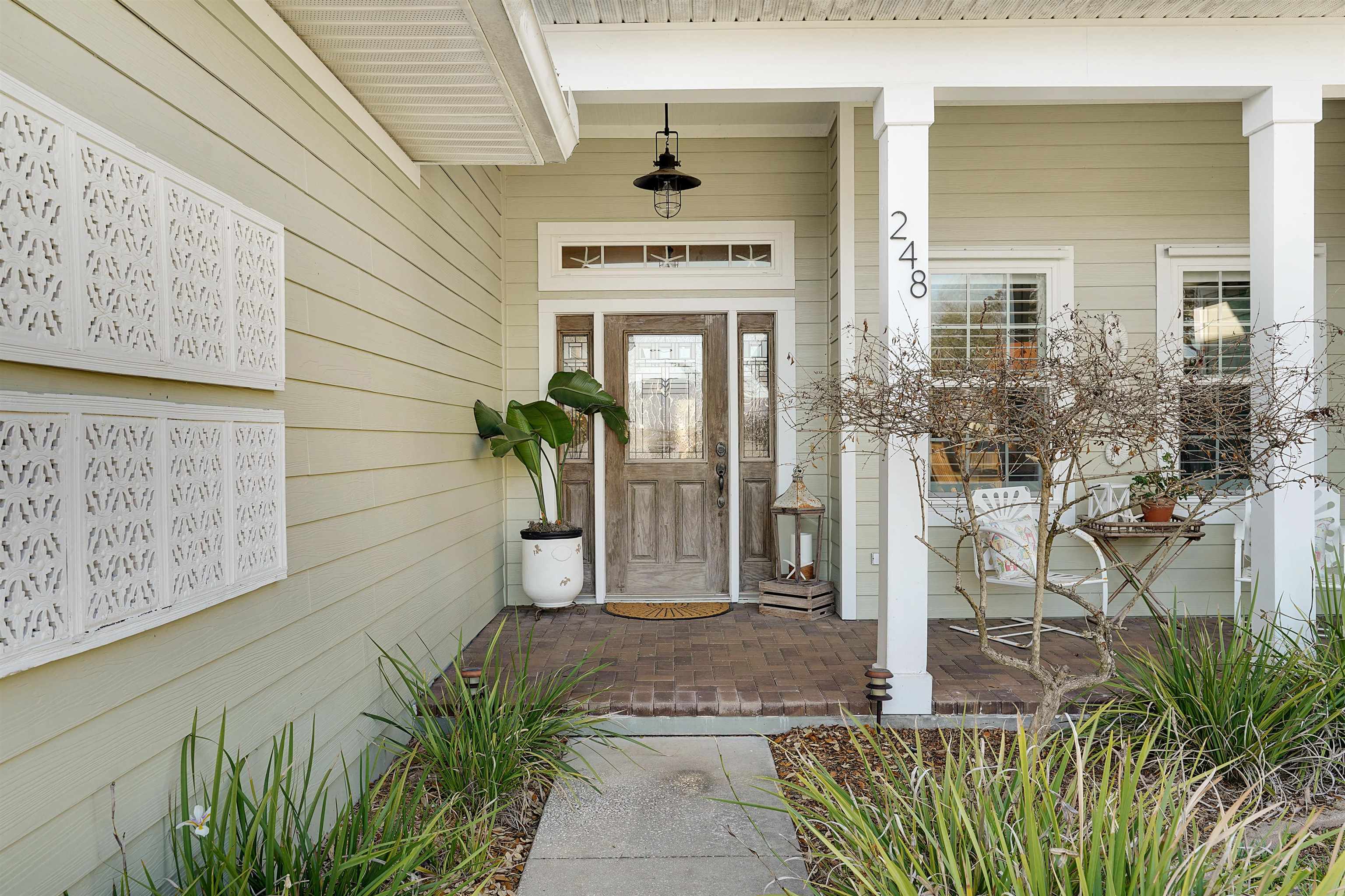 248 Pizarro Road St. Augustine, FL 32080 - Photo 6 of 53 View of exterior entry with covered porch