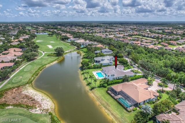 6285 Highcroft Drive Naples, FL 34119 - Photo 50 of 50 an aerial view of residential houses with outdoor space and lake view
