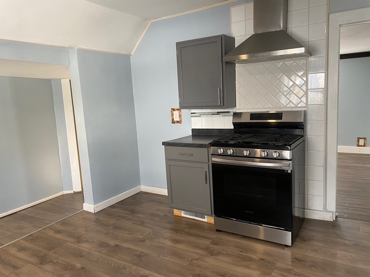 405 6th Street Mendota, IL 61342 - Photo 11 of 21 a kitchen with stainless steel appliances granite countertop a stove and a microwave
