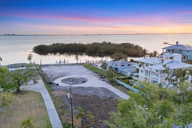 a view of city and ocean