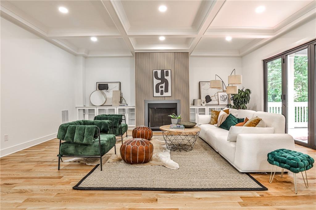 1401 Rupert Road Decatur, GA 30030 - Photo 9 of 43 a living room with furniture fireplace and window