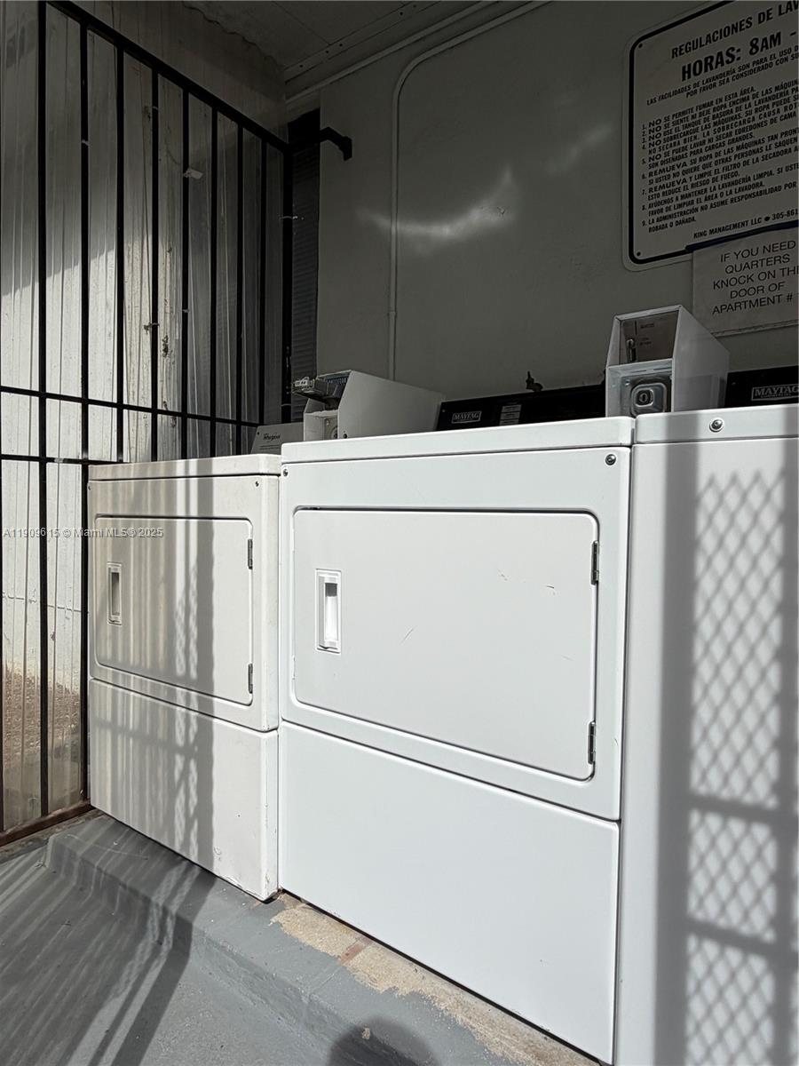 600 Southwest 10th Street, Unit 3 Miami, FL 33130 - Photo 16 of 17 a utility room with dryer and washer