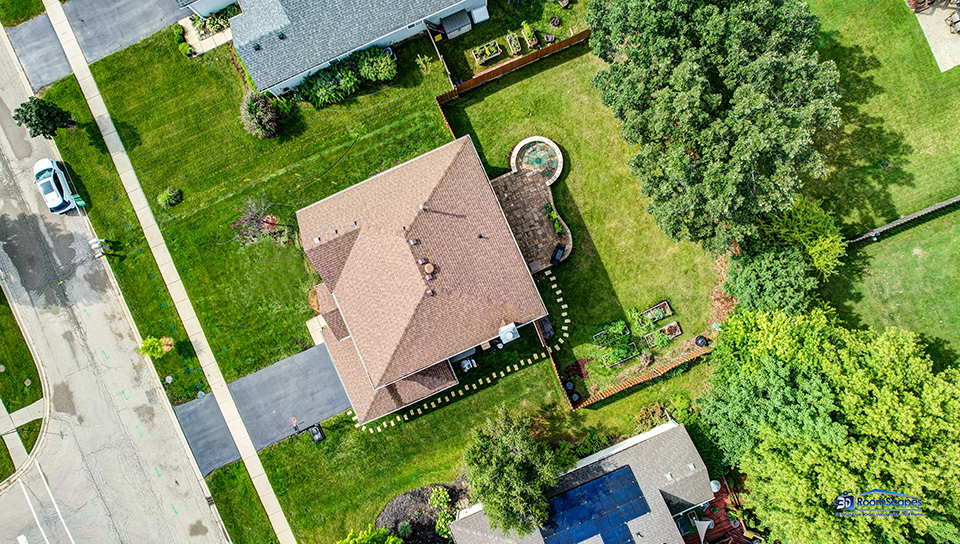 788 North Overlook Trail Round Lake, IL 60073 - Photo 37 of 45 an aerial view of a house with a garden
