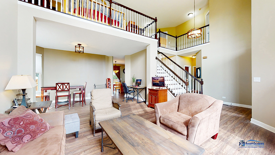 788 North Overlook Trail Round Lake, IL 60073 - Photo 6 of 45 a living room with furniture and stairs
