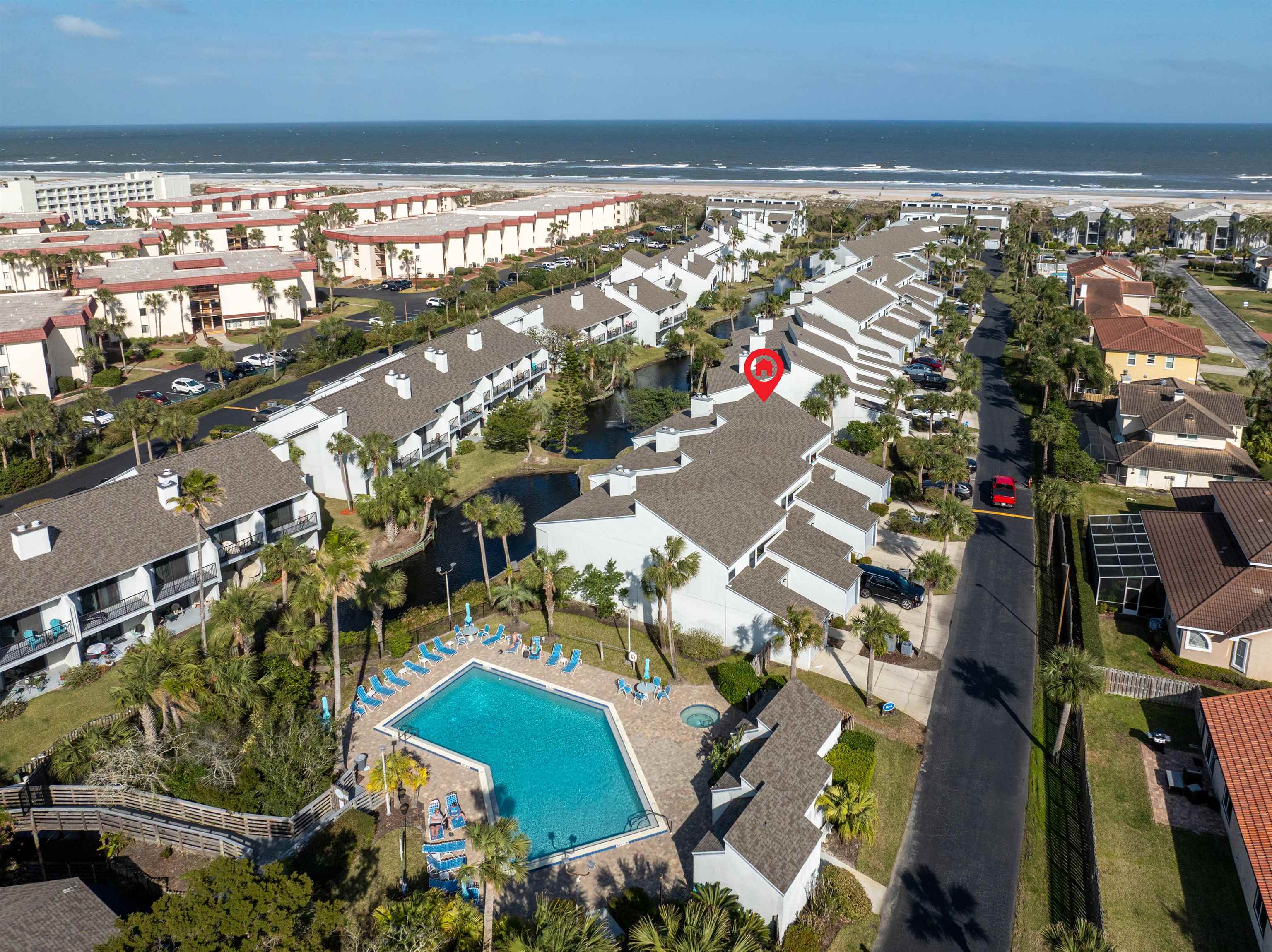 890 A1A Beach Boulevard, Unit 75 St. Augustine, FL 32080 - Photo 34 of 39 an aerial view of residential houses with outdoor space