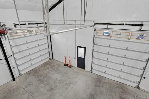 a view of a closet with storage