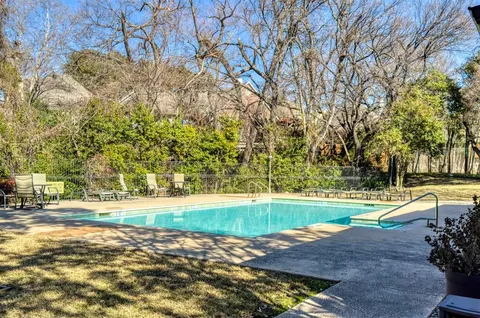 a view of a yard with an outdoor space