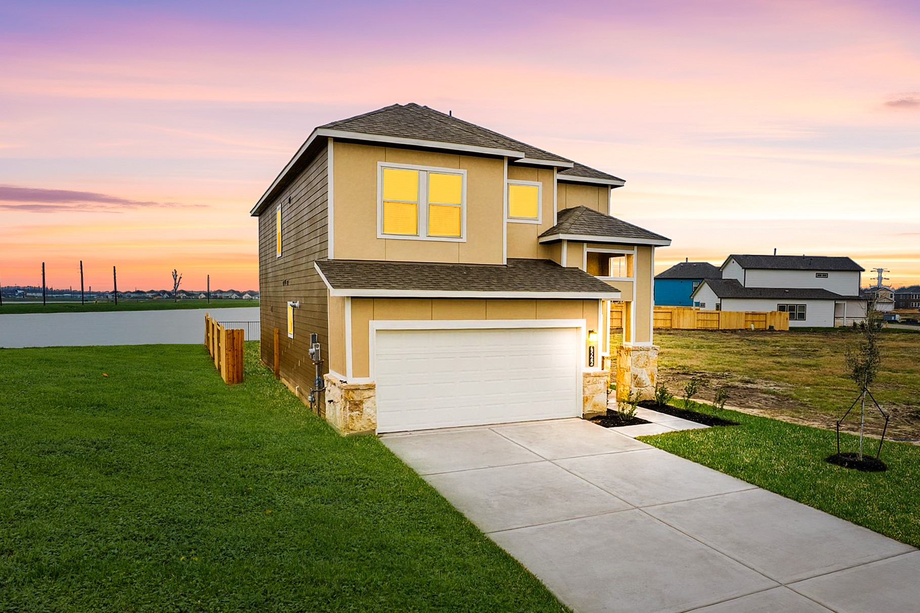 6427 Bolinas Court Rosharon, TX 77583 - Photo 2 of 23 a front view of a house with a yard