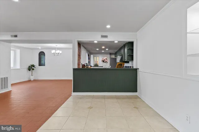 a view interior of a house and kitchen view