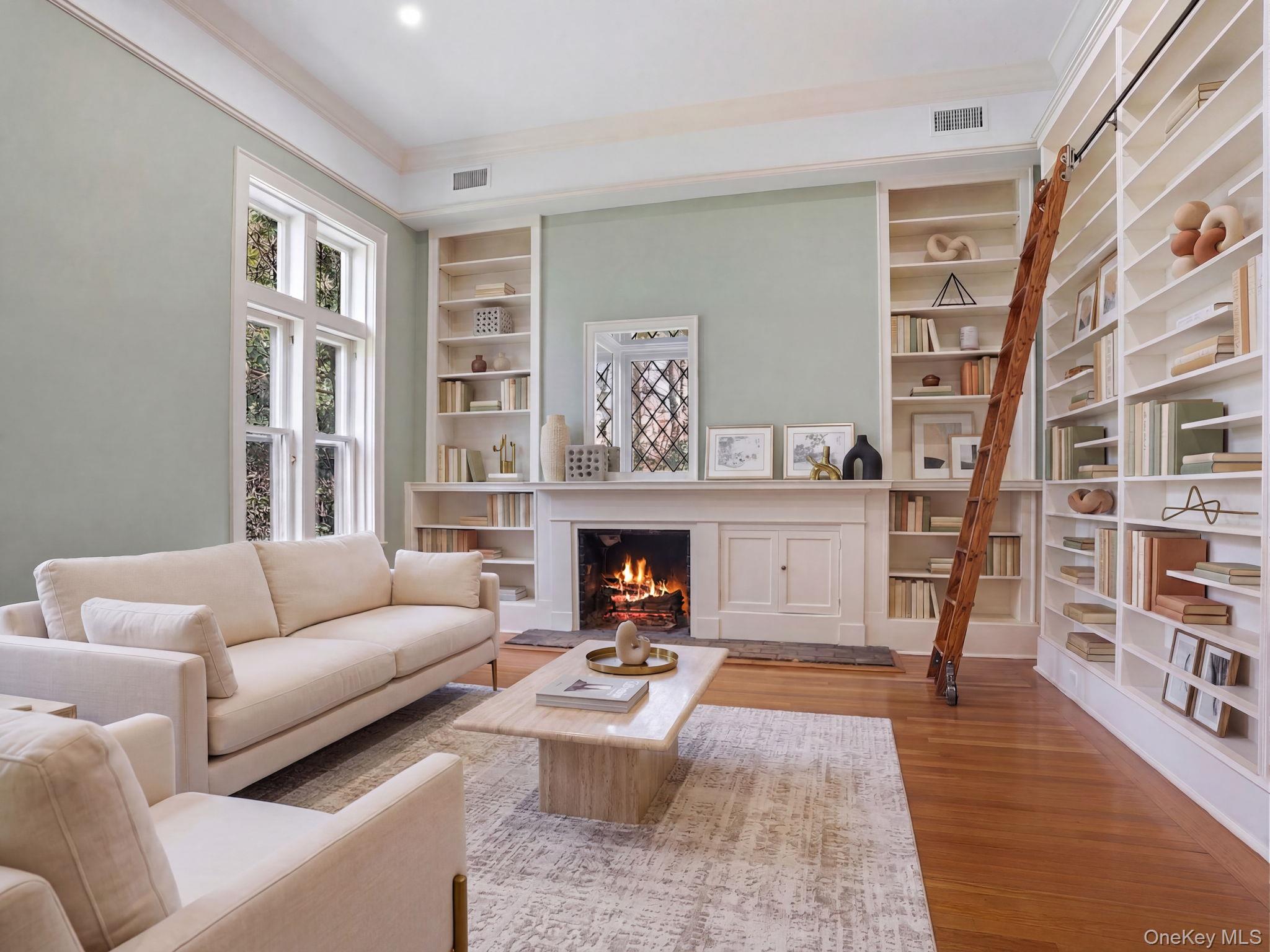 15 Hemlock Road Bronxville, NY 10708 - Photo 4 of 32 Virtually Staged Library.