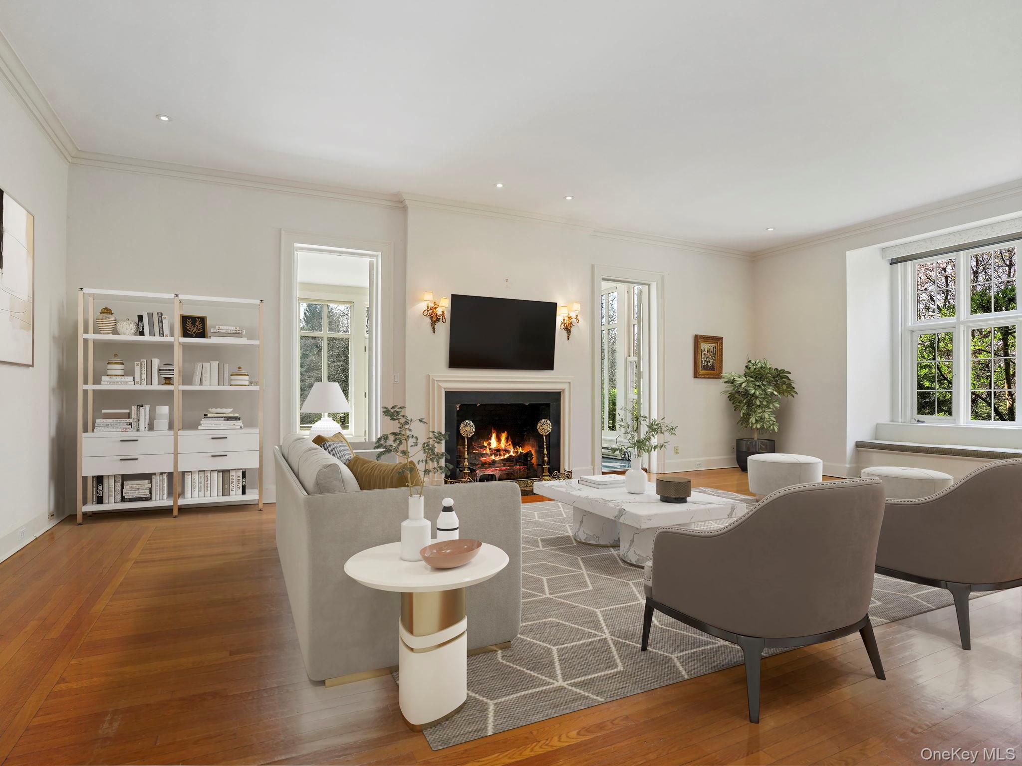 15 Hemlock Road Bronxville, NY 10708 - Photo 5 of 32 Virtually Staged Living Room.