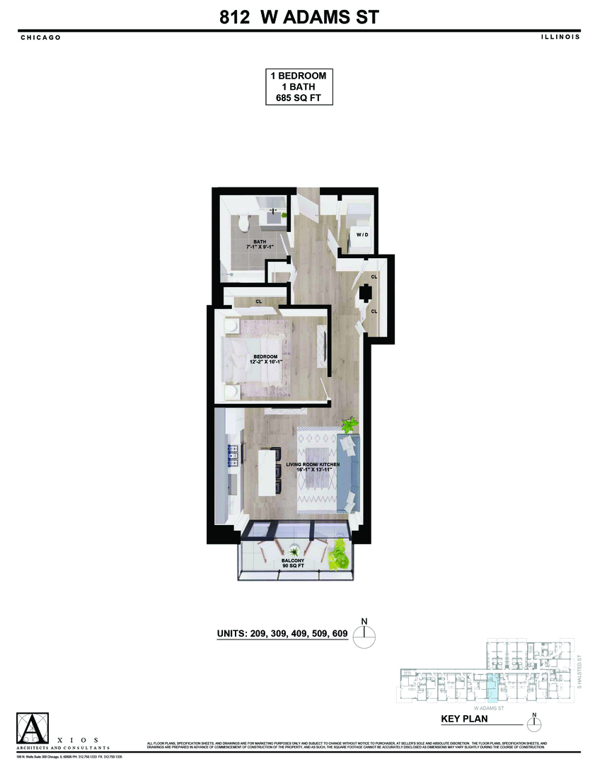 812 West Adams Street, Unit 509 Chicago, IL 60607 - Photo 13 of 16