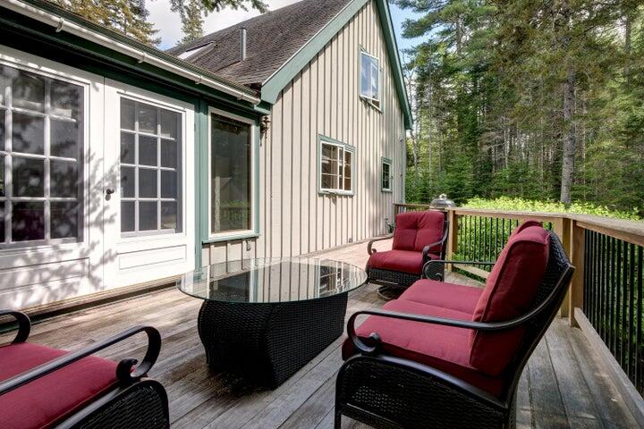 450 West Shore Road Sorrento, ME 04677 - Photo 22 of 25 Deck accessed from yard & office.