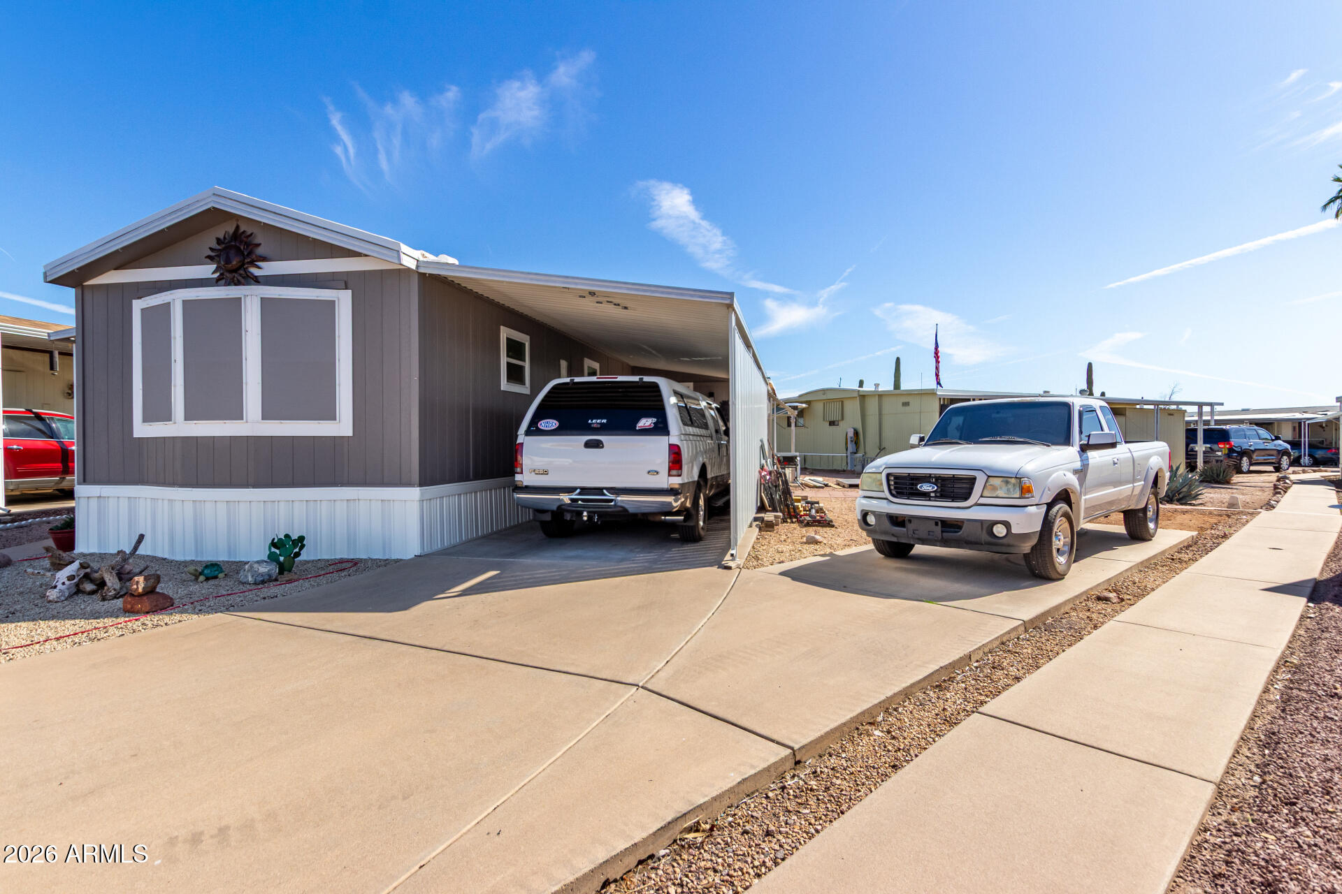 a car parked in front of house