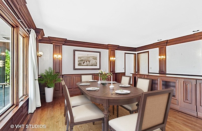 26848 Highway 22 Barrington, IL 60010 - Photo 15 of 38 a view of a dining room with furniture window and wooden floor