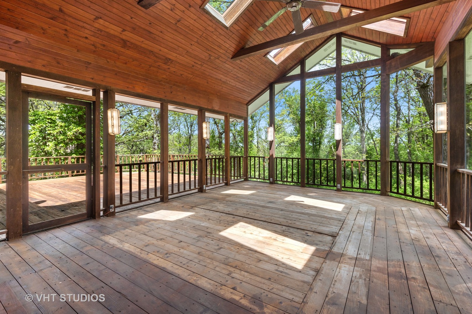 26848 Highway 22 Barrington, IL 60010 - Photo 23 of 38 a view of backyard with a large window and wooden floor