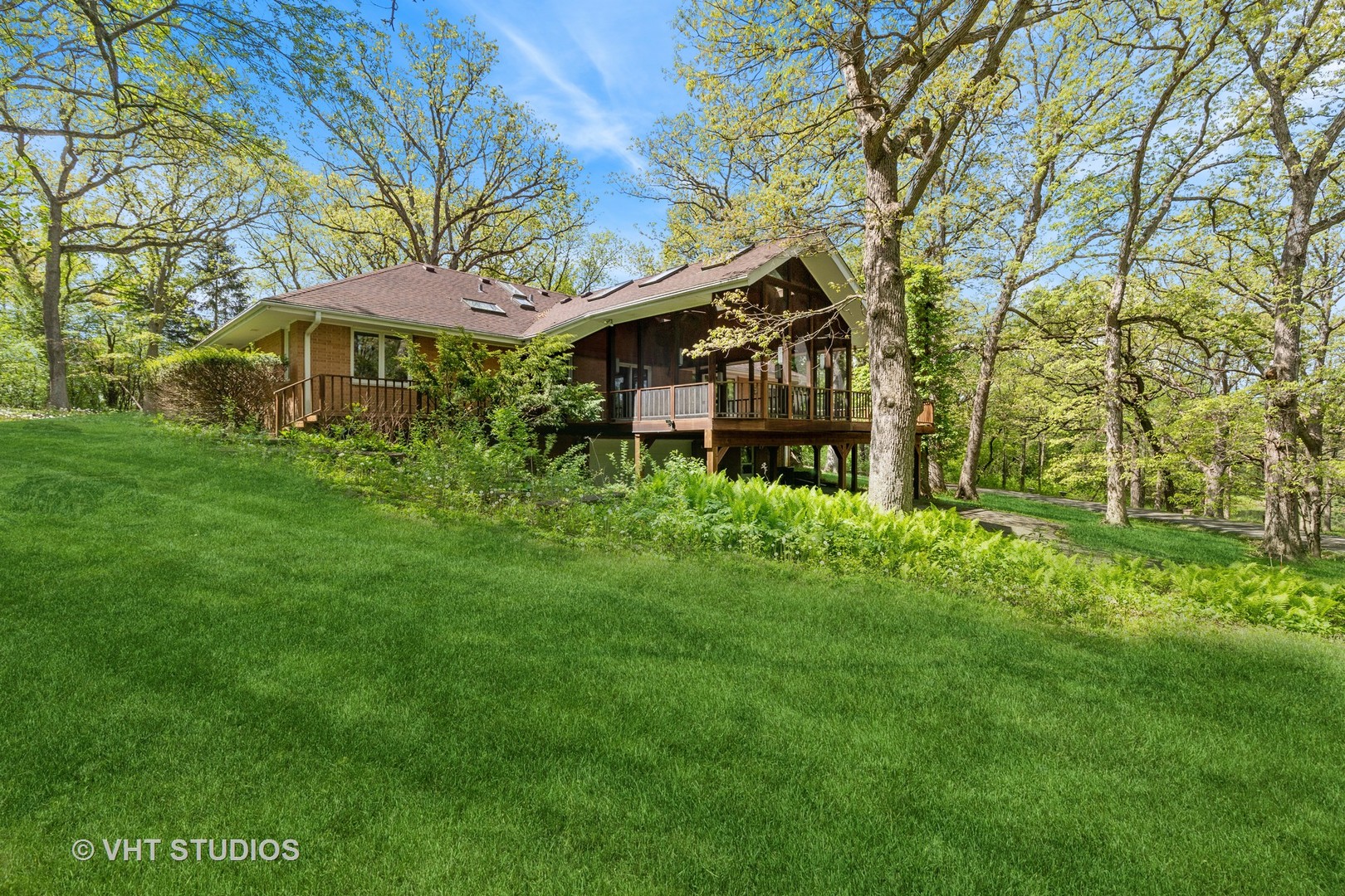 26848 Highway 22 Barrington, IL 60010 - Photo 32 of 38 a front view of a house with a yard
