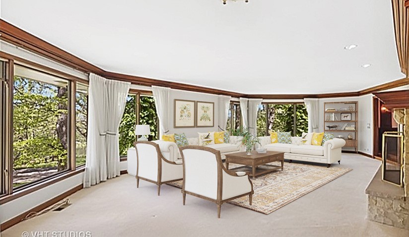 26848 Highway 22 Barrington, IL 60010 - Photo 5 of 38 a living room with furniture and a large window