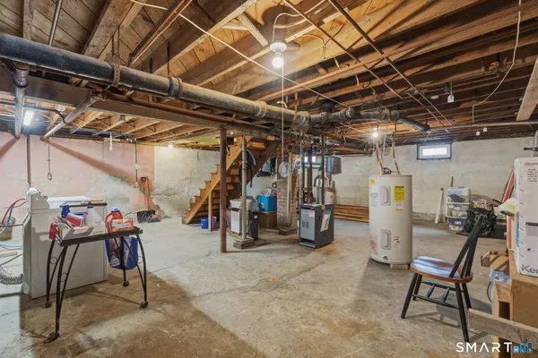 a view of storage and utility room