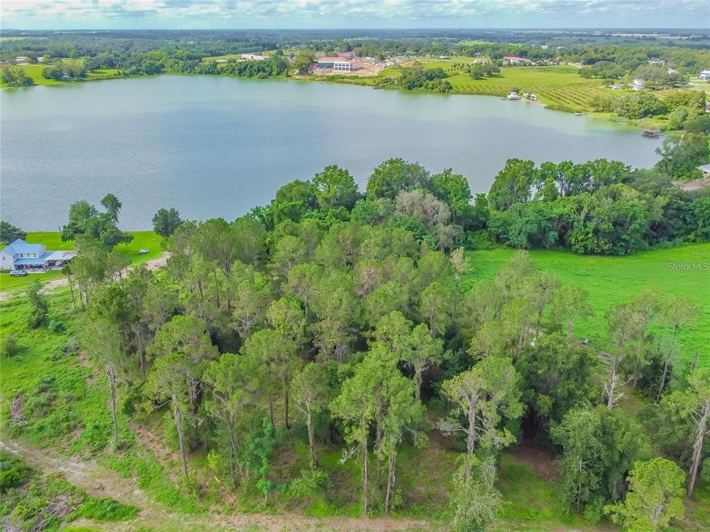 a view of a lake with a lake