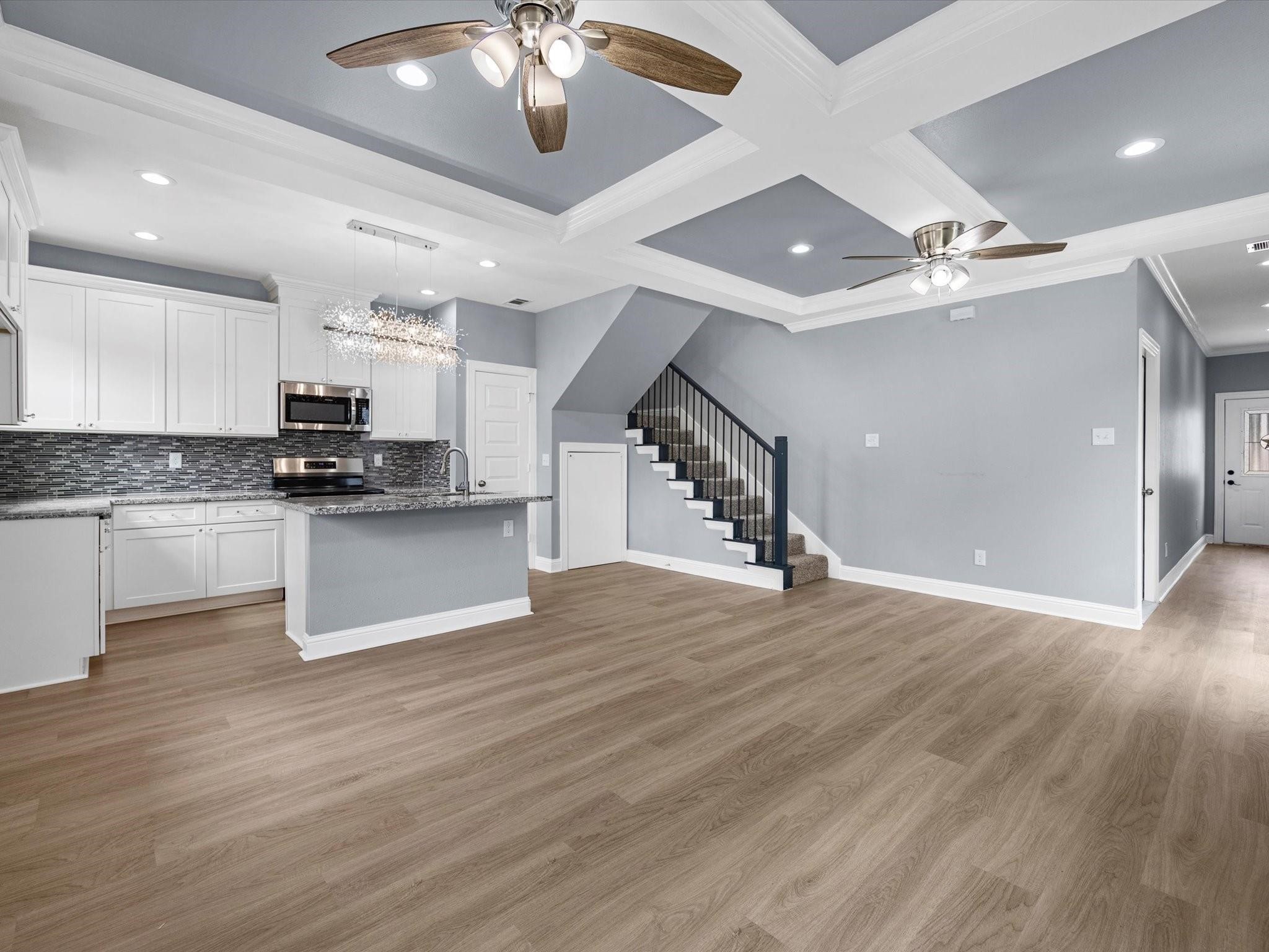 3528 South Street Brookshire, TX 77423 - Photo 3 of 18 a view of kitchen with sink microwave and cabinets