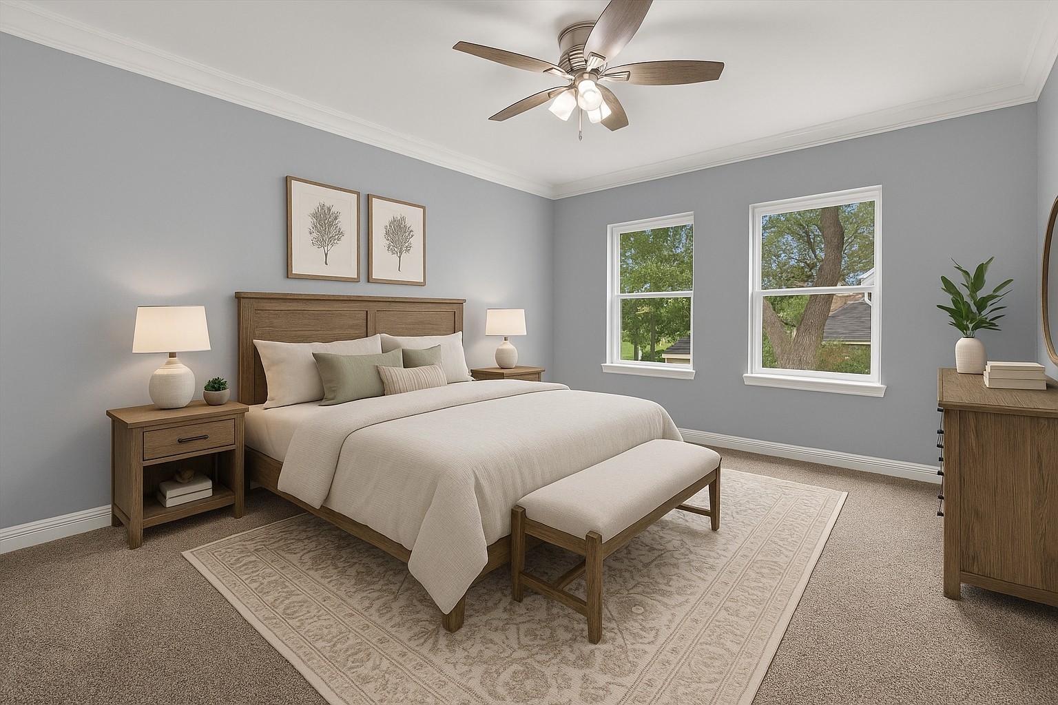 3528 South Street Brookshire, TX 77423 - Photo 10 of 18 a bedroom with a large bed and a window