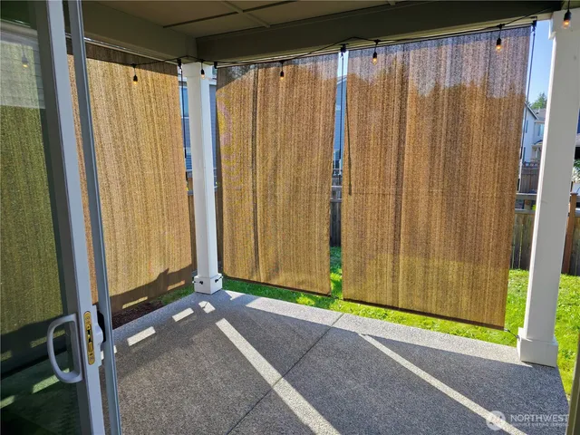 a view of a utility room with a window