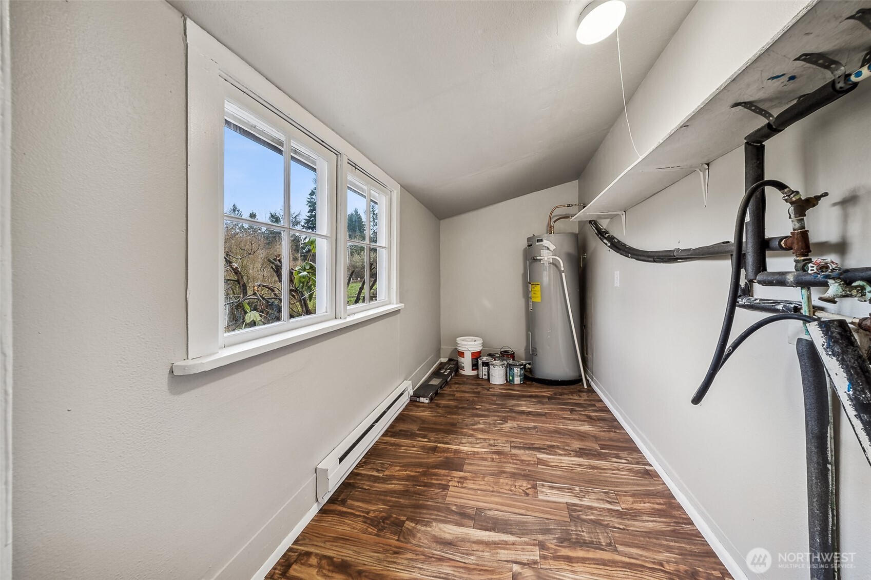 35120 Kinsman Road East Roy, WA 98580 - Photo 19 of 40 a view of a balcony with wooden floor and stairs