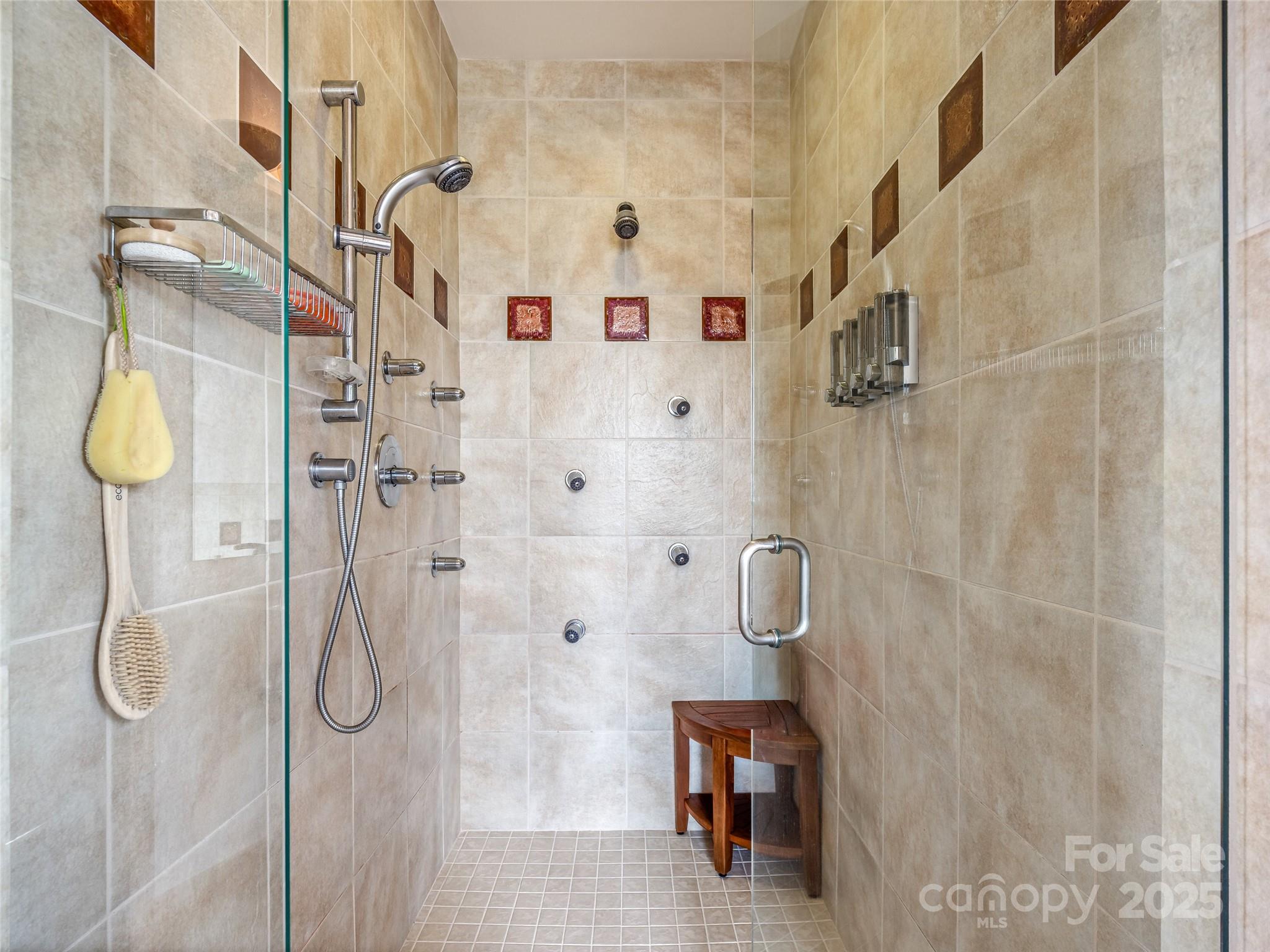 136 Senator Reynolds Road Asheville, NC 28804 - Photo 30 of 48 a bathroom with a shower