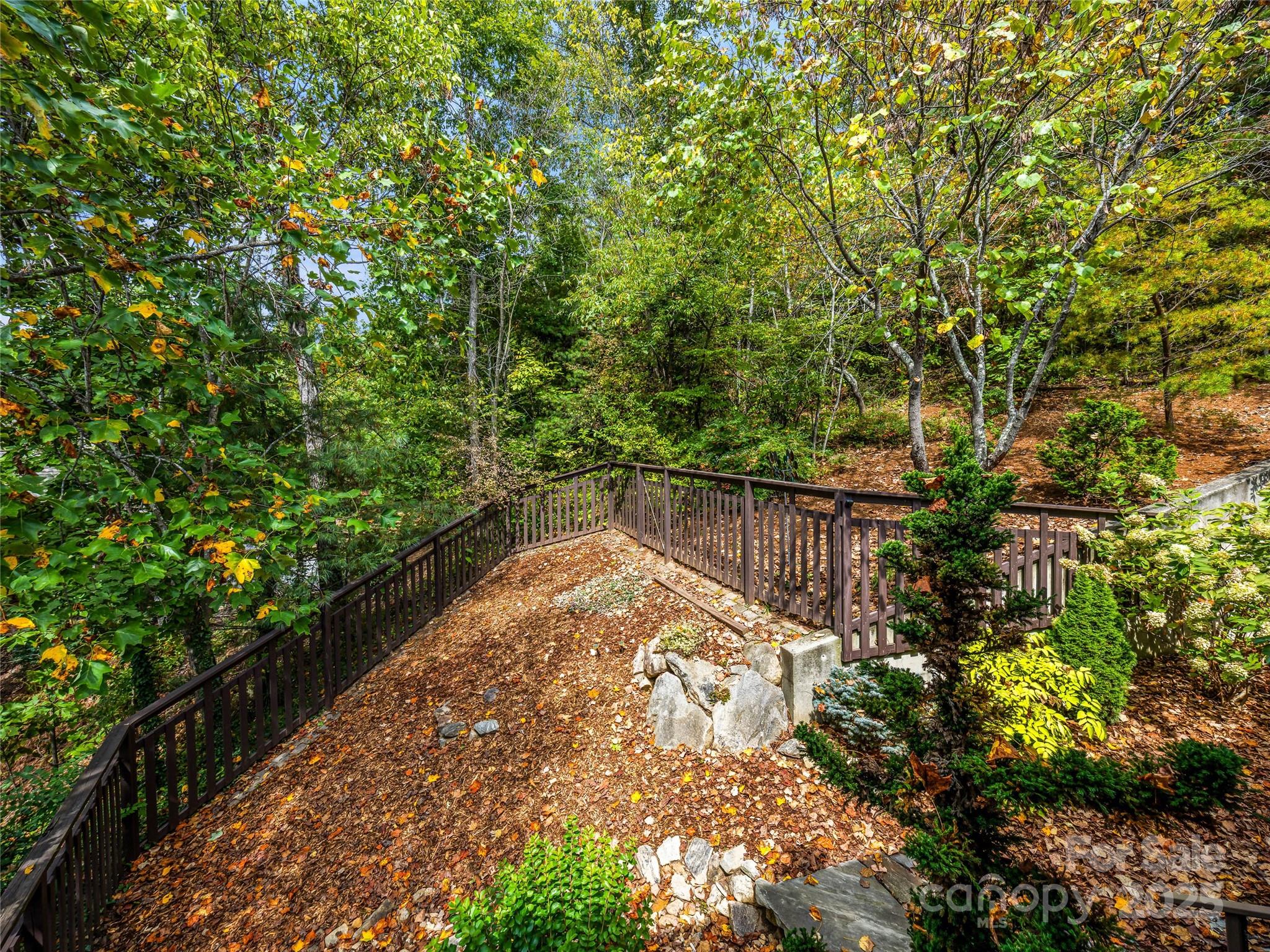 136 Senator Reynolds Road Asheville, NC 28804 - Photo 35 of 48 a view of a backyard with plants