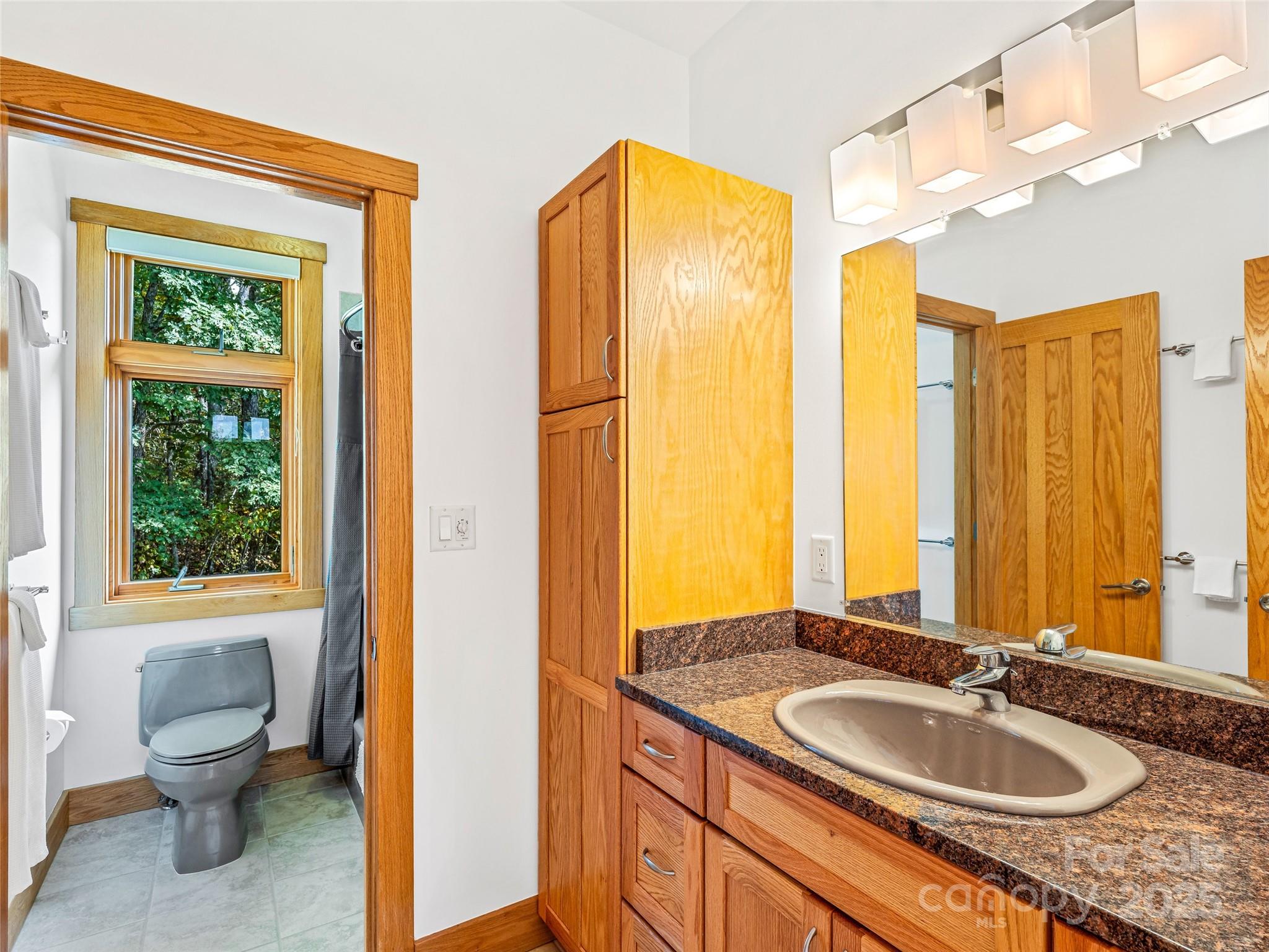 136 Senator Reynolds Road Asheville, NC 28804 - Photo 39 of 48 a bathroom with 2 sink and a mirror