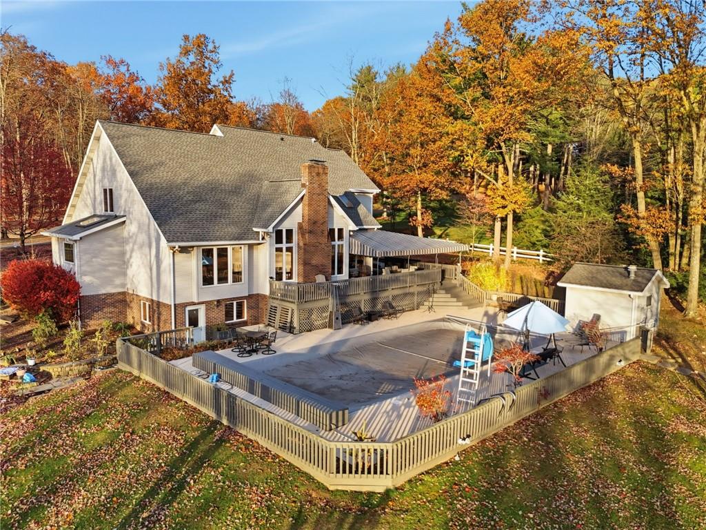 152 Timber Springs Drive Indiana, PA 15701 - Photo 43 of 49 a view of a house with roof deck