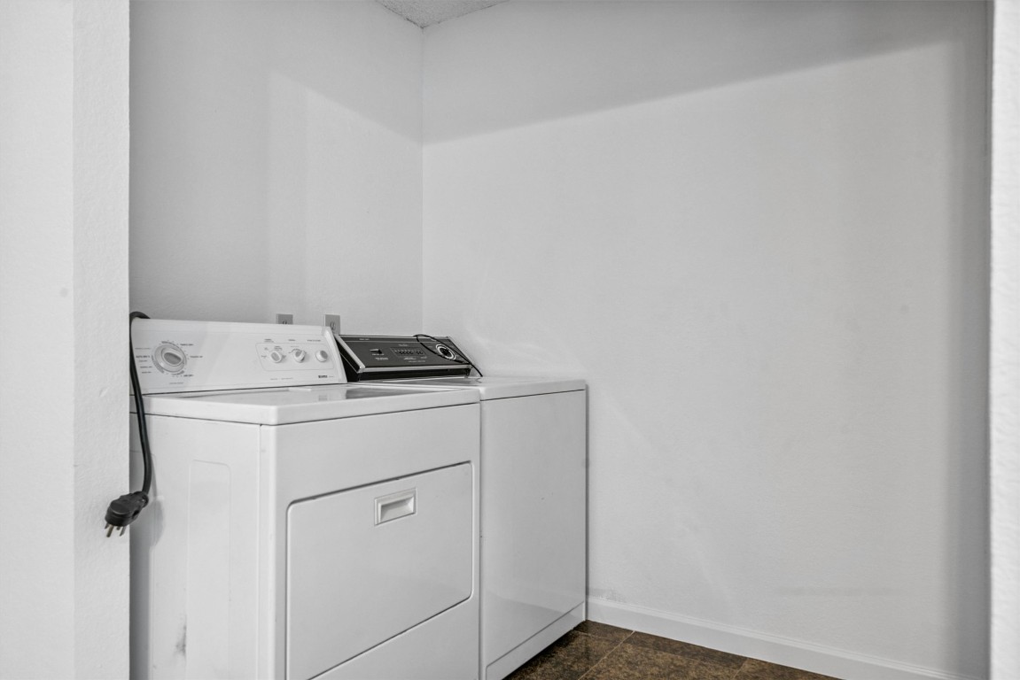 6308 Shadow Bend Austin, TX 78745 - Photo 23 of 35 a utility room with dryer and washer
