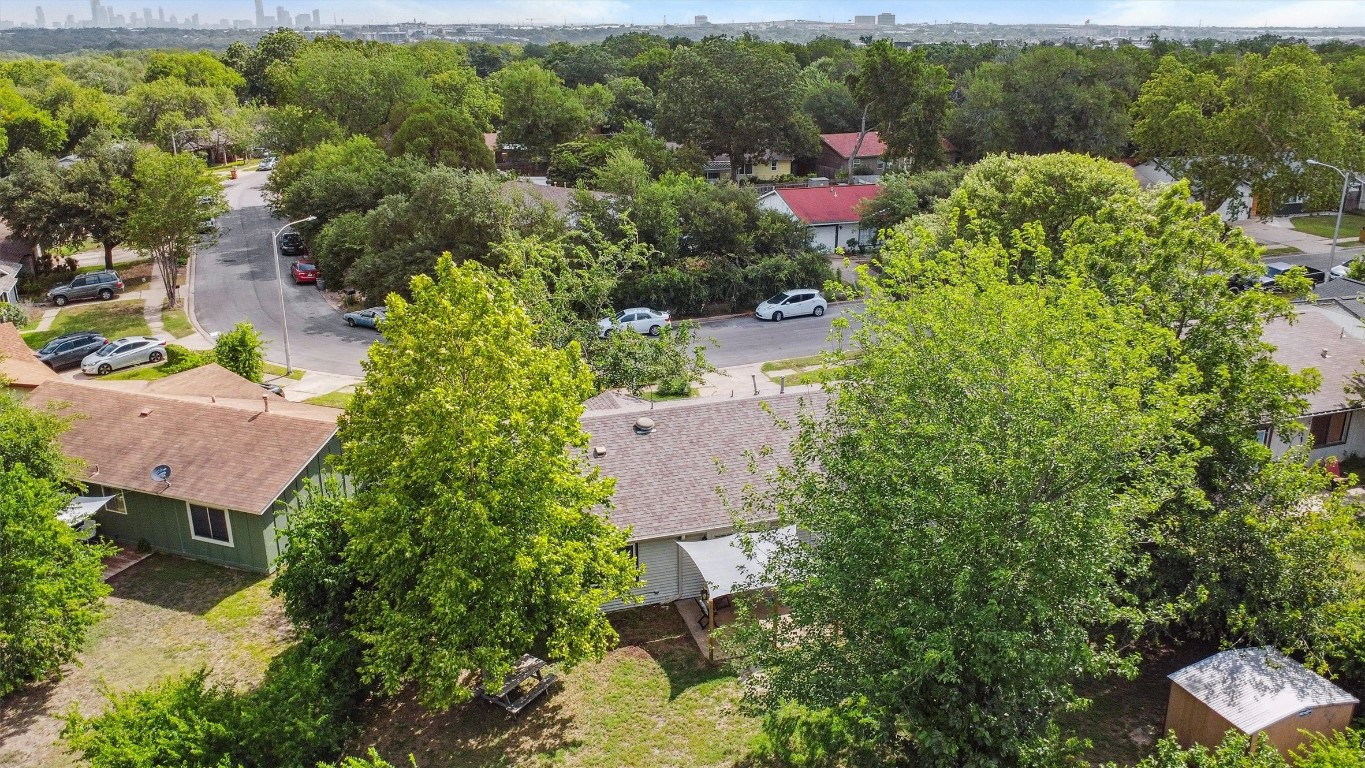 6308 Shadow Bend Austin, TX 78745 - Photo 31 of 35 an aerial view of house with yard