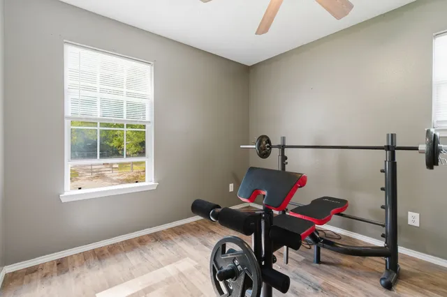 a workspace with a window