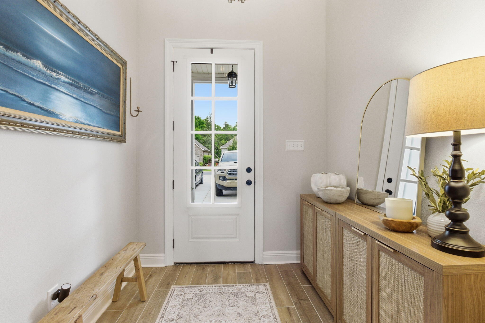 140 Flora Lane Freeport, FL 32439 - Photo 10 of 77 a bathroom with a sink and a mirror