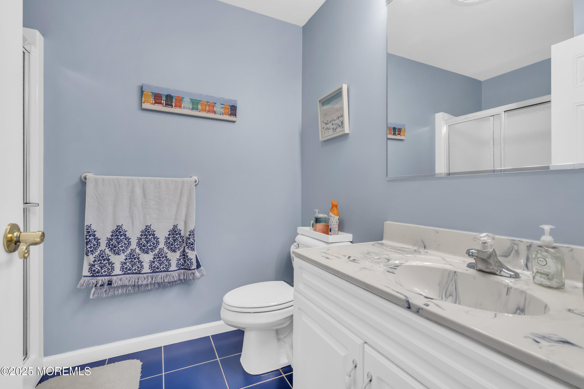 30 South Surf Road Lavallette, NJ 08735 - Photo 11 of 19 a bathroom with a sink mirror and toilet
