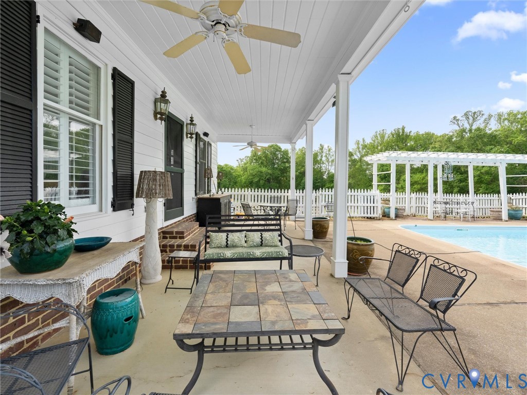 2625 Old Tavern Road Powhatan, VA 23139 - Photo 71 of 100 POOL HOUSE FRONT PORCH