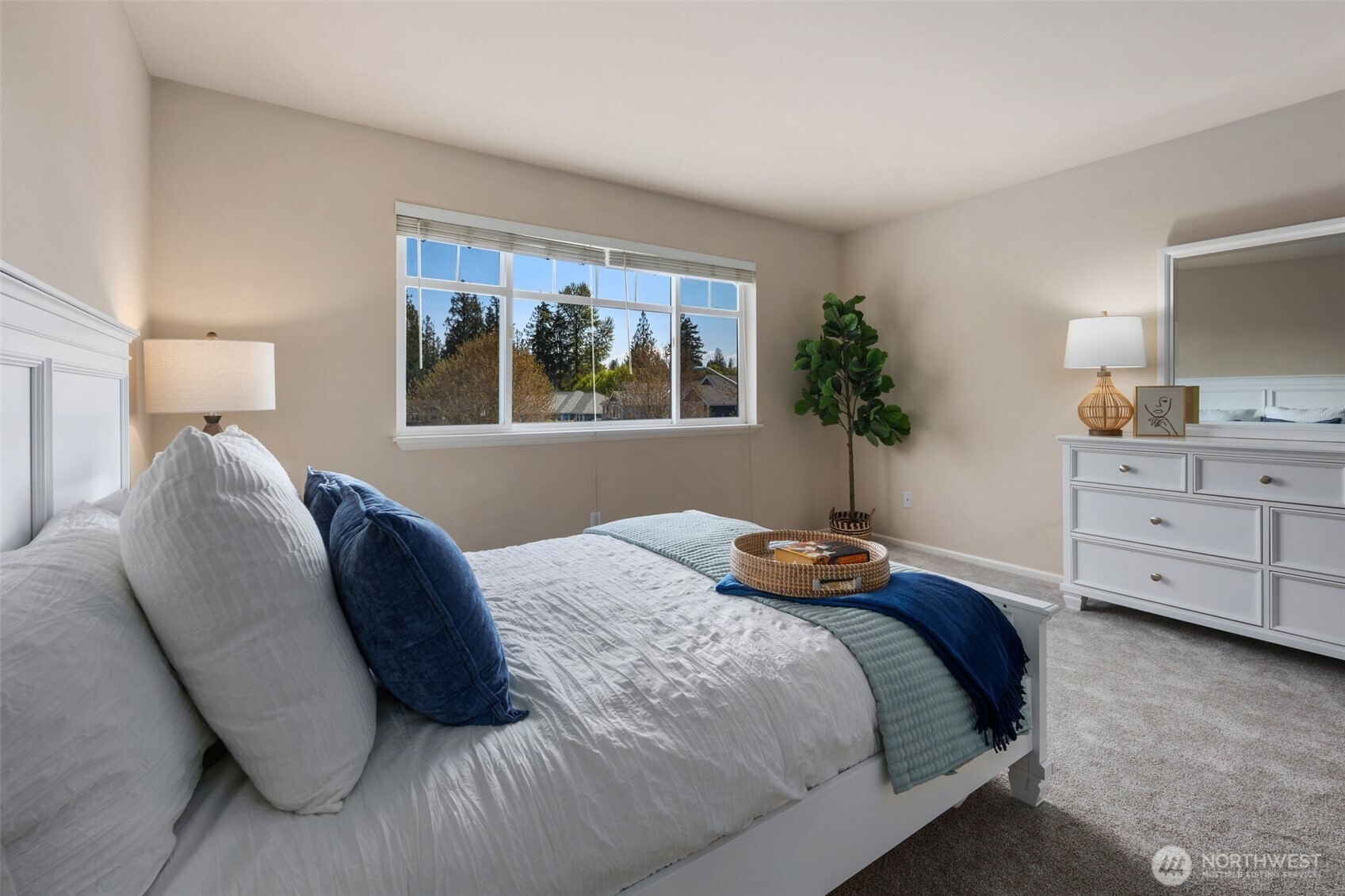 18523 173rd Street Southeast Renton, WA 98058 - Photo 21 of 40 a bedroom with a bed and wooden floor