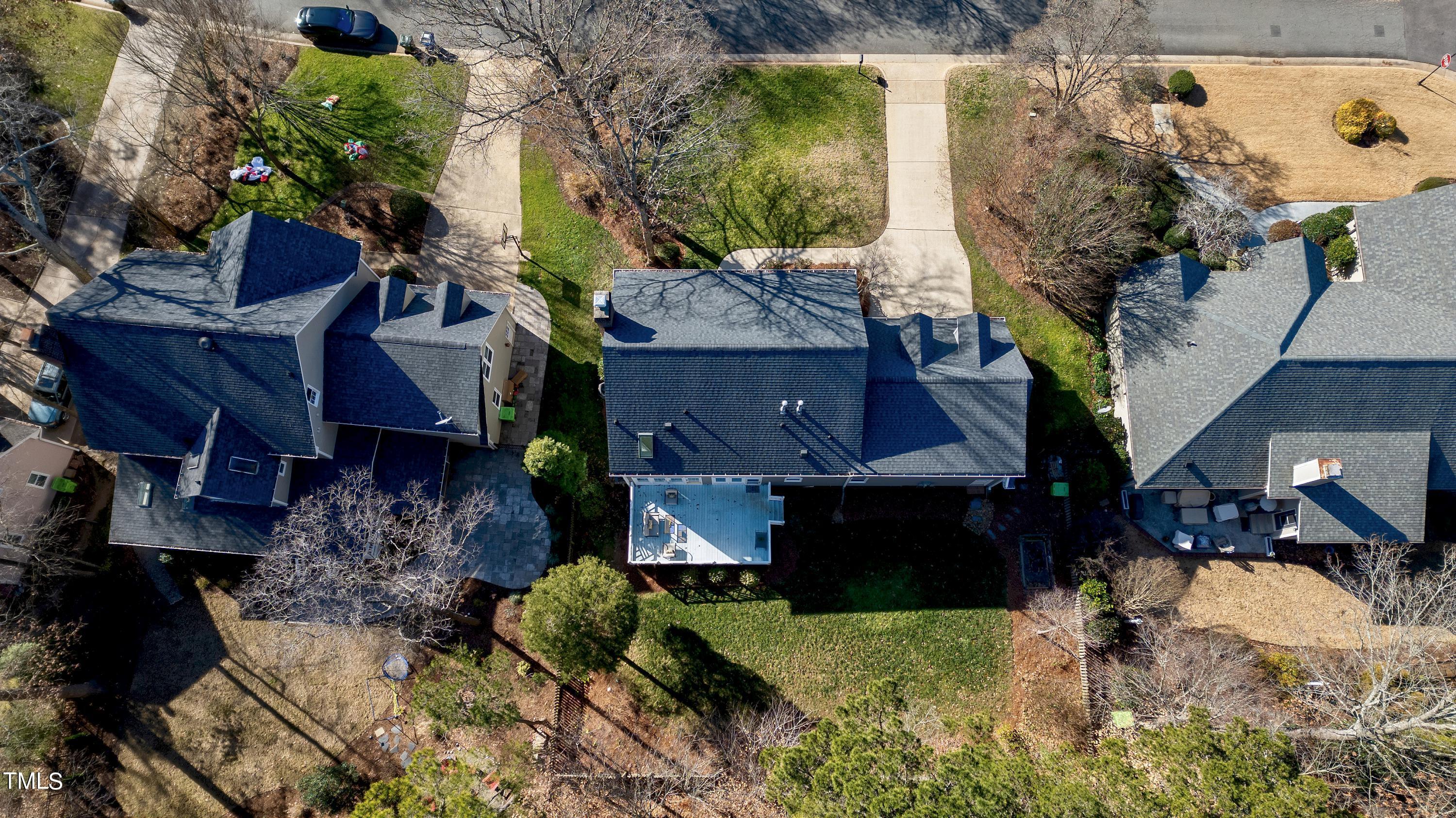 8928 Windjammer Drive Raleigh, NC 27615 - Photo 40 of 44 Aerial View- Rear Exterior