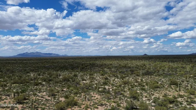 a view of city and mountain