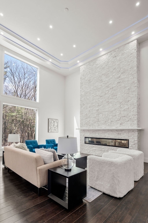 51 Plympton Road Sudbury, MA 01776 - Photo 5 of 38 a living room with couches and a coffee table with wooden floor